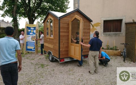 l'EcoCosy inauguration Bois et Paille Fabrication