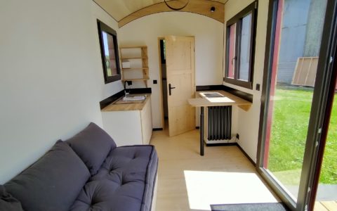 Porte ouverte West Wood Tiny constructeur de Tiny House en nouvelle aquitaine Pascal Faucompré build-green.f (50)